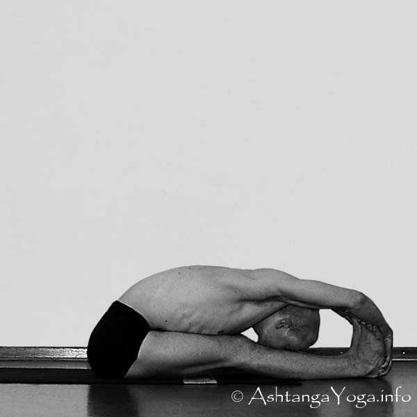 Paschimottanasana B - Primary Series (=Yoga Chikitsa / first series) is said to be the most demanding Part of Ashtanga Vinyasa Yoga. - Because it is the first series you learn as a beginner.... and every begin is hard.