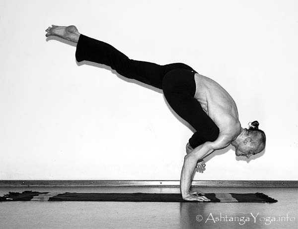 Galavasana - Ashtanga Vinyasa Yoga transcends gravity in Advanced A Series (Sthira Bhaga). 