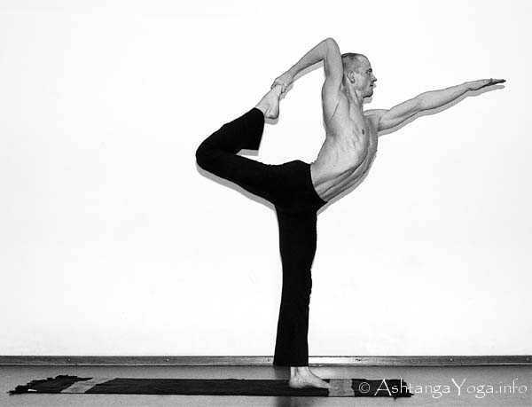 Nata Rajasana B - Ashtanga Vinyasa Yoga transcends gravity in Advanced A Series (Sthira Bhaga). 