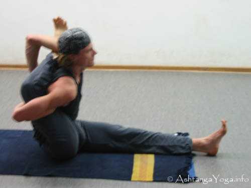 Kapilasana A - Ashtanga Vinyasa Yoga; scratching on the edge of impossibility - Advanced B Series (Sthira Bhaga). 