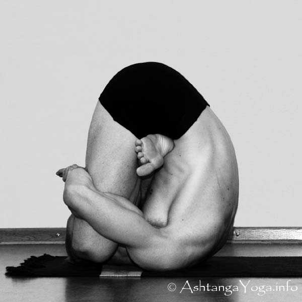 Pindasana - The finishing sequence harmonises the energy (Prana) at the end of Ashtanga Vinyasa Yoga Practice.