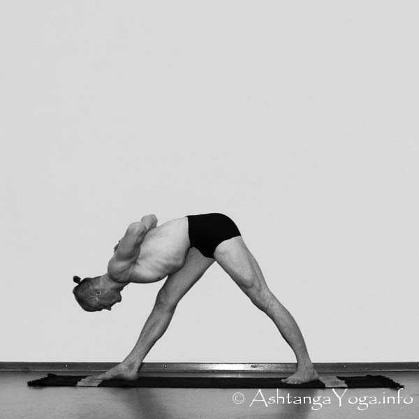 Parsvottanasana - Six simple Fundametal Asanas (standing positions) build the fundament for Ashtanga Vinyasa Yoga Practice.