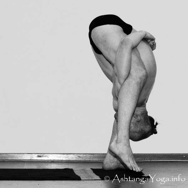 Tittibhasana B 5 steps forward - Intermediate Series (Nadi Shodana / second serie) brings the Ashtanga Vinyasa Yoga Practice from an physical to an more energetic level. 
