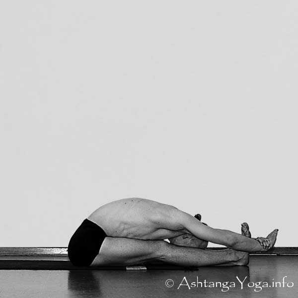 Paschimottanasana - Intermediate Series (Nadi Shodana / second serie) brings the Ashtanga Vinyasa Yoga Practice from an physical to an more energetic level. 