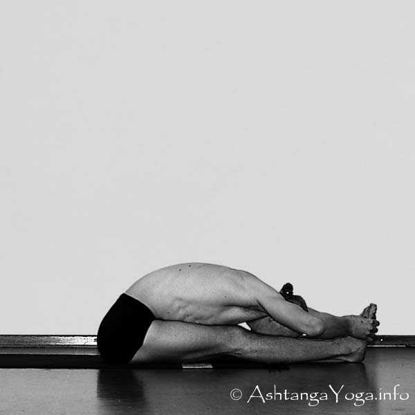 Paschimottanasana C - Primary Series (=Yoga Chikitsa / first series) is said to be the most demanding Part of Ashtanga Vinyasa Yoga. - Because it is the first series you learn as a beginner.... and every begin is hard.