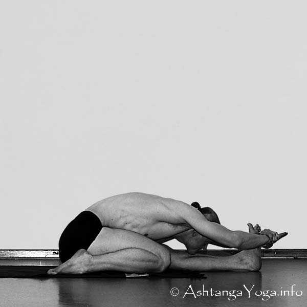 Triang Mukha Eka Pada Paschimottanasana - Primary Series (=Yoga Chikitsa / first series) is said to be the most demanding Part of Ashtanga Vinyasa Yoga. - Because it is the first series you learn as a beginner.... and every begin is hard.