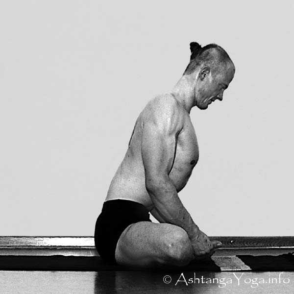 Baddha Konasana C - Primary Series (=Yoga Chikitsa / first series) is said to be the most demanding Part of Ashtanga Vinyasa Yoga. - Because it is the first series you learn as a beginner.... and every begin is hard.